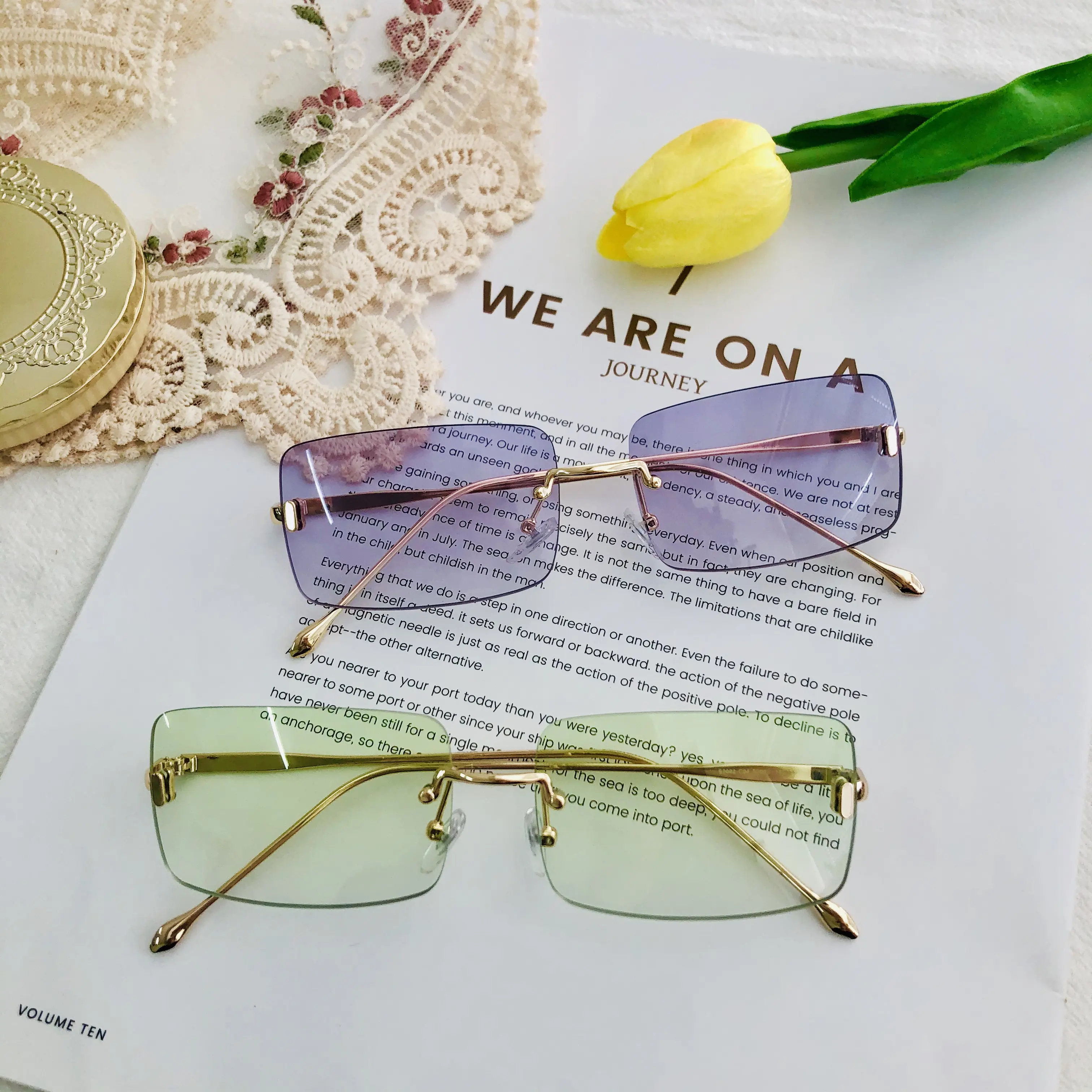 Hbk óculos de sol quadrado, 2021 vintage, unissex, sem aro, moda feminina k35052
