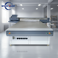 Printer Flatbed UV Kecepatan Tinggi 2513 untuk Papan PVC, Kaca, LED, Area Besar 2500*1300mm