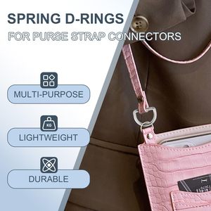 Clips de mosquetón metálicos con anillo en D de resorte de 1 pulgada para bolso, gancho para correa, llavero, soporte para llavero, cierre para placa de identificación de perro, llavero de paracord - Product Image 4