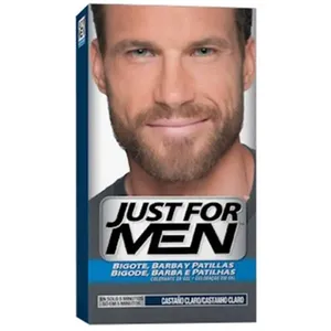 Solo per gli uomini marrone chiaro baffi e barba colore dei capelli 28.4g confezione - Product Image 1
