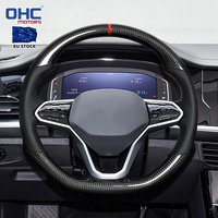 Stock local UE, volant en fibre de carbone 100% véritable pour Volkswagen VW Passat Polo Mk6 Caddy Atlas 2020 2021 2022 2023 2024