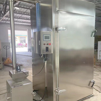 Precio de fábrica Nuevo diseño Horno ahumador Fuerte capacidad de carga Ahumador de barbacoa Máquina industrial para fumar pescado