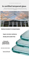Balcons et Jardins Extérieurs Personnalisés en Alliage d'Aluminium Moderne avec Double Vitrage Trempé, Isolation Phonique et Pare-Soleil Intégré