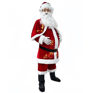Disfraz de Papá Noel Tallas M-6XL, Traje Navideño Unisex para Adultos, Ideal para Actuaciones en Escenario - Product Image 2