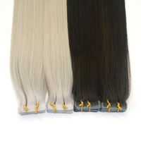 Extensions de cheveux blondes Remy en gros, super double drawn, invisibles, à bandes adhésives pour femmes