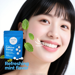 Gomme de caféine OEM Gommes à mâcher énergétiques L-théanine Soutien à la concentration énergétique Supplément nootropique pour la performance <span class=keywords><strong>cognitive</strong></span> du cerveau - Product Image 5
