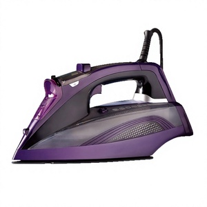 <span class=keywords><strong>Plancha</strong></span> <span class=keywords><strong>de</strong></span> <span class=keywords><strong>Vapor</strong></span> Morada <span class=keywords><strong>de</strong></span> 2400W con Suela Antiadherente, Salida <span class=keywords><strong>de</strong></span> <span class=keywords><strong>Vapor</strong></span> Continua, Planchado en Seco y Húmedo para el Hogar y Hoteles - Product Image 1