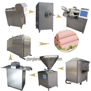 High Quality Best Meat Mix Production Line Hot Dog Sausage Stuffer Maker Sausage Production Line