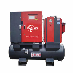 Kalors efficienza risparmio energetico industriale tutto in uno basso rumore elettrico rotativo vite compressore d'aria con serbatoio essiccatore aria - Product Image 2