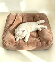Nid pour chat ergonomique encastré, canapé en PU avec coussin rembourré doux pour le sommeil enroulé des chats