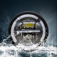 Phare LED de moto 20W à faisceau lointain, mini projecteur rond auxiliaire avant tout-terrain de 5,75 pouces, style populaire