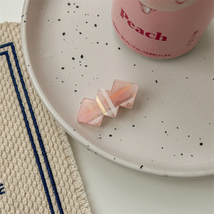 Jiamu estilo coreano Ins serie Rosa Color caramelo a cuadros pinzas para el cabello accesorios para mujeres niñas adolescentes dulce Duckbill horquillas - Product Image 5