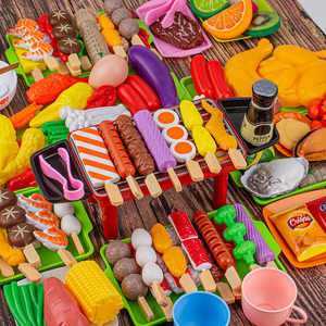 Casa <span class=keywords><strong>de</strong></span> juegos Barbacoa Juguetes Barbacoa para niños Juego <span class=keywords><strong>de</strong></span> barbacoa Cocina Barbacoa Pinchos Simulación Comida Brochos Juego <span class=keywords><strong>de</strong></span> simulación Barbacoa Juguetes - Product Image 3