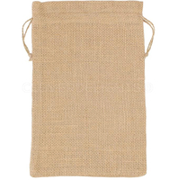 Bolsa grande de lino con logotipo personalizado impreso al por mayor, bolsa de regalo de yute, bolsa de compras con cordón de arpillera ecológica de yute
