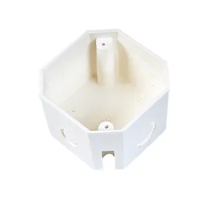 ERA PVC/plastique pour tuyaux et raccords DIN Standard Conduit électrique Raccord Interrupteur Octogone Boîte de sortie