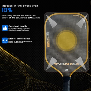 Raquette de pickleball Pongpick personnalisée en fibre de carbone nid d'abeille, épaisseur 16 mm, entraînement sportif en extérieur, haute friction, antidérapante - Product Image 5