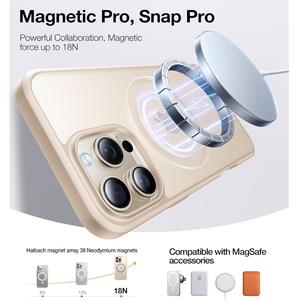 Coque <span class=keywords><strong>de</strong></span> téléphone magnétique rotative à 360° avec support anneau et chargement sans fil, antichoc, pour iPhone 17 16 15 14 – Meilleure vente - Product Image 6