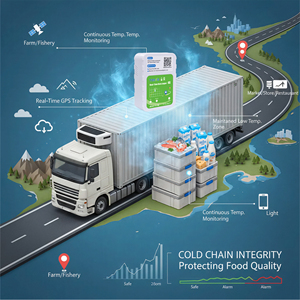 GPS Tracker hệ thống giám sát nhiệt độ phiên bản mới 4G thời gian thực dữ liệu nhiệt độ logger - Product Image 3