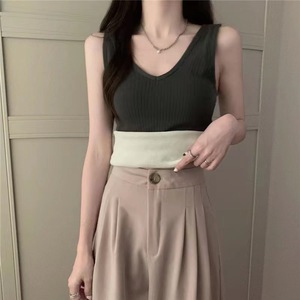 Camisola térmica sin mangas ajustada para mujer, chaleco informal cálido y grueso con forro polar, ropa interior y exterior para otoño e invierno - Product Image 3