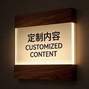 Letrero Luminoso con Número <span class=keywords><strong>de</strong></span> Casa, Señalización Electrónica para Puerta <span class=keywords><strong>de</strong></span> Hotel con Timbre, Letrero <span class=keywords><strong>de</strong></span> <span class=keywords><strong>Madera</strong></span> para Hotel - Product Image 4