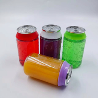 Boîtes en plastique PET de qualité alimentaire de 90 ml, 100 ml, 250 ml, 330 ml pour jus de fruits secs et boissons gazeuses