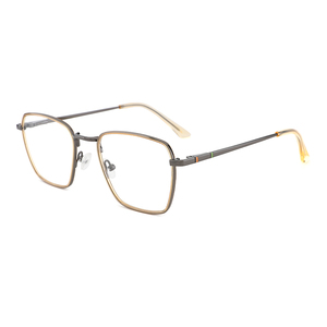 Hợp Thời Trang Quảng Trường Windsor Slim Acetate Bọc Với Kim Loại Kết Hợp Kính Quang Học Khung Kính Chống Ánh Sáng Xanh Mắt Kính - Product Image 3