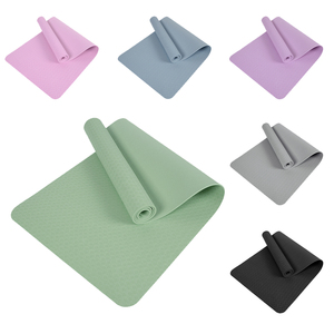Biểu Tượng Tùy Chỉnh Nhà Phòng Tập Thể Dục Tập Thể Dục Màu Sắc Tinh Khiết Hấp Thụ Sốc Pilates Không Độc Hại Thêm Rộng Chống Trượt TPE Yoga <span class=keywords><strong>Mat</strong></span> - Product Image 1