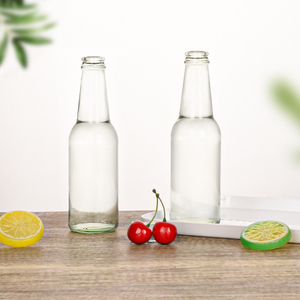 Ru Star 330ml Claro <span class=keywords><strong>Precio</strong></span> barato Botellas de cerveza de vidrio vacías personalizadas transparentes con tapas - Product Image 6