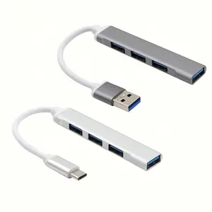 저렴한 가격 고속 4 포트 USB 허브 2.0 멀티 타입 C 스플리터 Por 허브 노트북