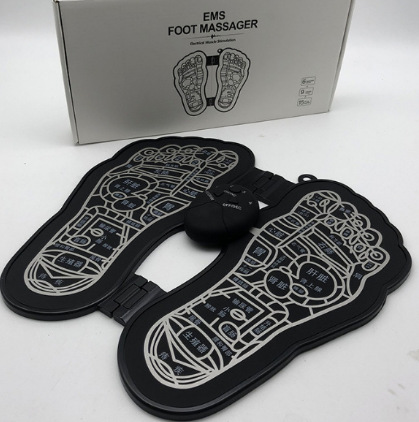 Tapis de massage anglais alimenté par batterie