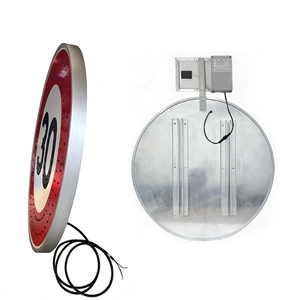 Sıcak satış 650mm 850mm yol trafik uyarı işareti IP65 su geçirmez yanıp sönen güneş hız sınırı 30 LED trafik işareti - Product Image 5