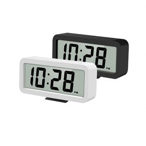 Nordic Minimalist Quartz Alarm <b>Clock</b> Large LCD Display Silent with Perpetual Calendar ABS Wall <b>Clock</b> for Living Room Home Decor - Product Image 3