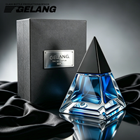 Nouveauté : flacons de parfum en verre de 50 ml et 100 ml, flacon de parfum personnalisé en forme de pyramide triangulaire de 30 ml avec emballage en boîte