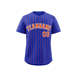 Quantité minimale de commande bas conception libre respirant personnalisation Logo boutonné sublimé impression Baseball chemise - Product Image 5