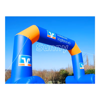Arco Inflable Ecológico para Eventos Deportivos, Decoración Publicitaria para Carreras al Aire Libre, Arco de Salida y Meta
