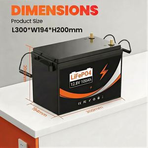 แบตเตอรี่ลิเธียมไอรอนฟอสเฟต UK Stock LPY U206 Deep Cycle 12.8V 100Ah 2000-Cycle  พร้อมกล่อง ABS สำหรับรถบ้าน เรือ และระบบโซลาร์เซลล์แบบออฟกริด - Product Image 4