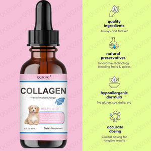 Offres Spéciales OEM Collagène pour animaux de compagnie Collagène liquide pour chiens Supplément pour la peau et le pelage Soulagement des démangeaisons pour chiens allergiques, Biotine, - Product Image 4