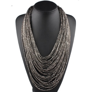 Bijoux ethniques en <span class=keywords><strong>cristal</strong></span> <span class=keywords><strong>de</strong></span> <span class=keywords><strong>Bohême</strong></span>, République <span class=keywords><strong>tchèque</strong></span>, collier élégant en perles multicolores, bijoux colorés pour mariage et fête - Product Image 5