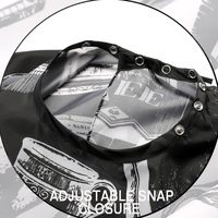 Cape de Coiffure Imperméable Personnalisable avec Logo pour Barbier et Salon, en Néoprène avec Boutons-Pression et Col en Silicone, Noire