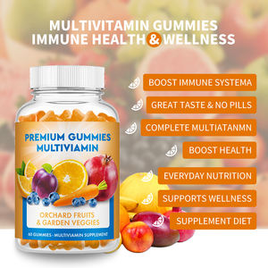 Compléments alimentaires végétaliens OEM pour la santé, <span class=keywords><strong>nutrition</strong></span>, multivitamines en gummies, vitamines nutritives pour femmes, 60 gummies, soutien du sommeil, énergie - Product Image 4