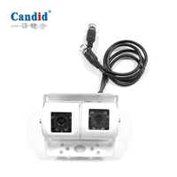 Caméra de recul double objectif pour véhicules lourds, étanche, CCTV MDVR, caméra de recul pour camion avec bonne vision nocturne