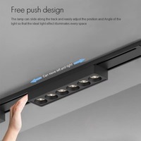 Lampe sur rail magnétique ultra-mince 6 mm, surface blanche et noire, haute dureté, luminaire moderne et flexible pour la maison
