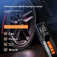 Compresseur de gonflage de pneus de voiture ABS pour secours routier, utilisation d'urgence, gonfleur de pneus numérique portable avec lumière LED 60W 12V