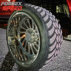 Jante Forgée Forgex <span class=keywords><strong>CREDO</strong></span> Polie à Lèvre Profonde Chrome Forgée en Alliage pour Camion Ford Silverado1500 2500 3500 Ram 8x165.1 8x180 - Product Image 5