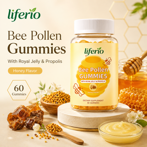 Gummies au pollen d'abeille, complément énergétique, étiquette personnalisée, à base de pectine, formule <span class=keywords><strong>5</strong></span> en 1, soutien énergétique naturel - Product Image 1