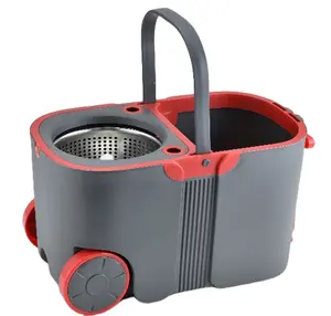 Bucket Microfibre 360 Spin Hot Floor Cleaning Mop Professional
