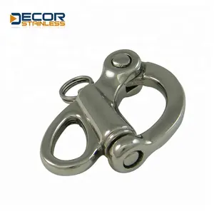 Highly chemically stable First class quality ss304 or ss316 heavy duty Fixed Eye Snap Shackle