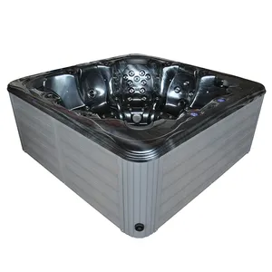 Outdoor Freestanding Hot Tub 7 Orang Bak Mandi Besar SPA dengan Jet Bathtub Dikendalikan Komputer