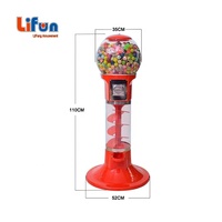 Distributeur automatique de bonbons, de balles rebondissantes et de capsules de jouets à monnayeur, modèle LIFUN personnalisé, vente en gros d'usine