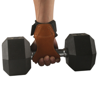 Support de poignet rembourré en cuir de vachette personnalisé par le fabricant, antidérapant, pour l'entraînement en salle de sport, soulevé de terre, tractions, personnalisable